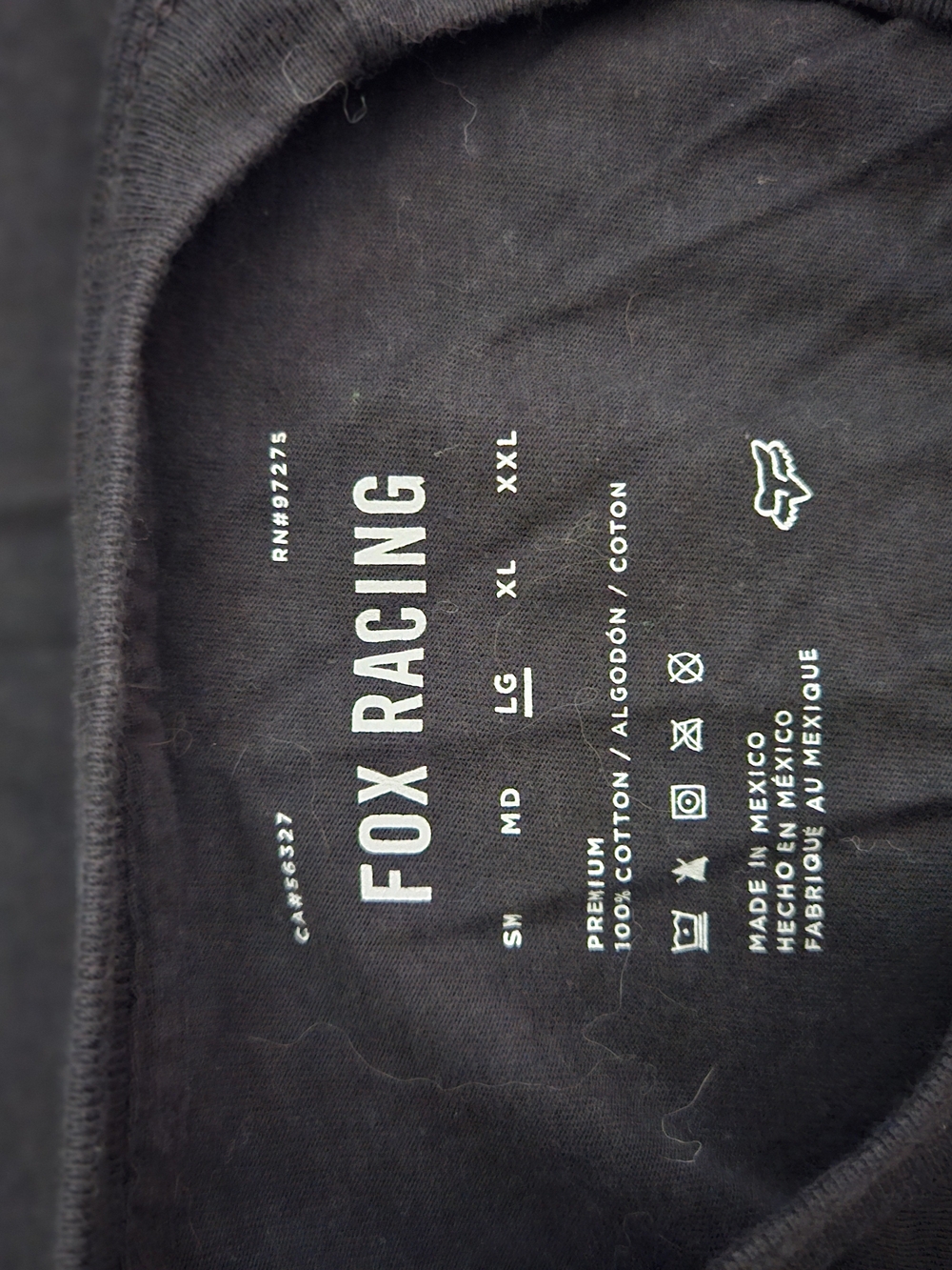 Fox Racing Black Short-Sleeve Tee with Neon IMAGE FX Graphic - Picture 3 of 3